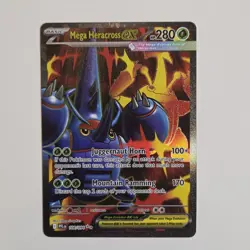 2025 Pokemon Mega Heracross Ex Full Art Holo Phantasmal Flames #108/094 - Image 1