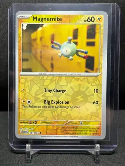 Magnemite 081/165 Reverse Holo Pokemon 2023 Scarlet Violet 151 NM English - Image 1