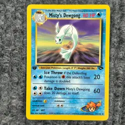 Vintage Pokemon Gym Challenge Misty's Dewgong 54/132 1st Edition Uncommon NM - Image 1