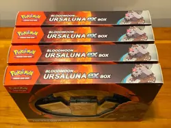 Pokemon TCG: Bloodmoon Ursaluna Ex Box ￼- Brand New Factory Sealed - Set Of 4 - Image 1