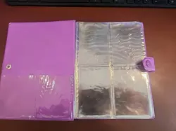 Retro Pokemon Purple Portfolio Binder Ash Pikachu 30 Page Old School - Image 2