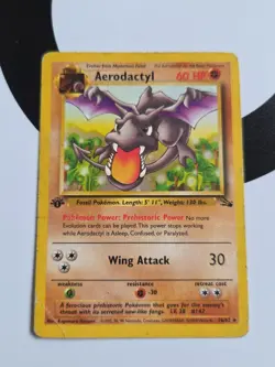 Pokemon TCG Vintage 1st Edition Non Holo Rare Aerodactyl Fossil 16/62 WotC - Image 1