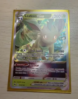 Pokemon TCG Leafeon VSTAR Crown Zenith 014/159 Holo Ultra Rare NM - Image 1