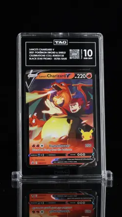 Pokemon - Lance's Charizard V - SWSH133 - Celebrations 25th - Black Star Promo - Image 1