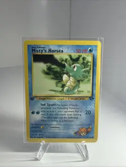 Pokemon TCG Misty's Horsea 1st Edition #87 Gym Challenge NM - Image 1