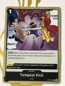 One Piece TCG Tempest Kick OP07-096 500 Years in the Future Foil - Image 1