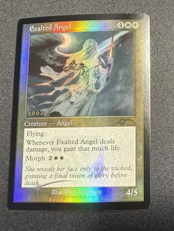 MTG Retro Frame Exalted Angel Foil Promo Card 30th Anniversary - Excellent - Image 1