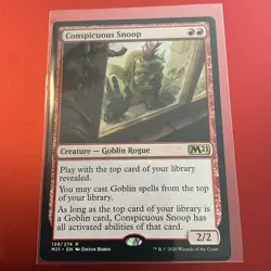 MTG 1x Conspicuous Snoop # 139 Core Set 2021 M21 Magic the Gathering Card x1 NM - Image 1