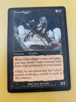 Magic The Gathering lot, x4 Zombie Cards: Rank and File, Gravedigger, Cremate. - Image 5