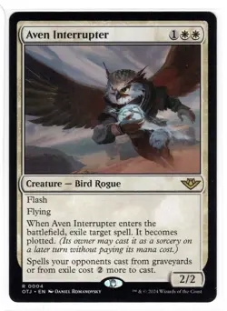 MTG Aven Interrupter, Outlaws of Thunder Junction (OTJ) Regular Magic NM - Image 1
