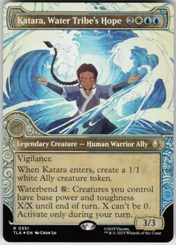 MTG Katara, Water Tribe's Hope Showcase Foil NM Avatar Last Airbender Magic 351 - Image 1