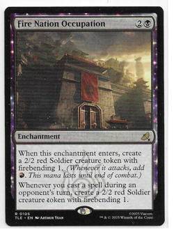 Fire Nation Occupation - Avatar: The Last Airbender: Eternal-Legal MTG Rare - Image 1