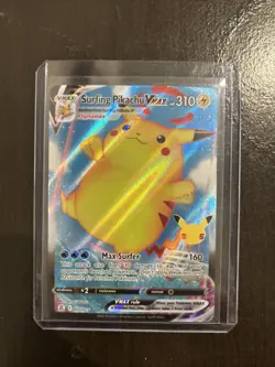 Surfing Pikachu VMAX 009/025 Celebrations Pokemon 2021 - MINT - Image 4