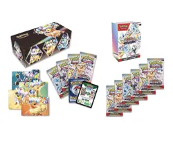 LOT OF 2 Pokemon Prismatic Evolutions Surprise Box+Booster Bundle Sams Club Set - Image 2