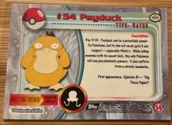 1999 Topps Pokemon Tv Animation #54 Psyduck Near Mint Ungraded Pokemon Holo - Image 2