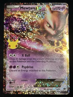 Mewtwo EX 54/99 Pokemon Celebrations Classic Collection Holo 25th Anniversary NM - Image 1