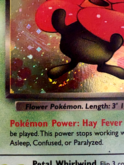 DARK VILEPLUME 13/82 Team Rocket Holo Pokemon Card SWIRL MP with bend in corner - Image 3