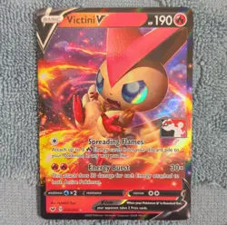 player prize pack Pokemon Victini V 025/202 Sword & Shield Ultra Rare Holo - Image 1