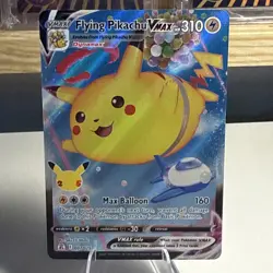 Pokemon TCG Flying Pikachu VMAX Celebrations 25th Card 007/025 NM/Mint Condition - Image 1