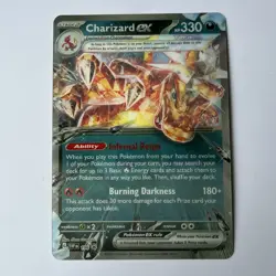 Charizard EX SVP 196 Promo 054/091 Oversized Jumbo Lenticular Pokemon TCG Card - Image 1