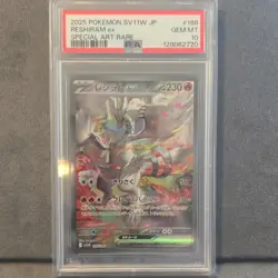 Pokemon Reshiram ex 168/086 SV11W Holo PSA 10 Special Art Rare Japanese - Image 1
