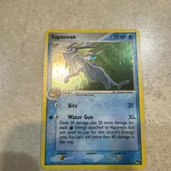 Pokemon - Vaporeon 6/17 Rare Holo Pop Series 3 - Image 1