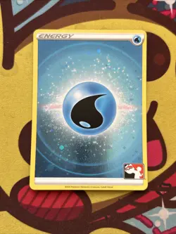 Pokemon Basic Water Energy - Play! Prize pack Series 3 - Cosmic Holo Rare - Image 1