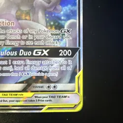 Pokemon Mewtwo & Mew GX TAG TEAM GX Promo Holo SM191 270 HP - Image 5