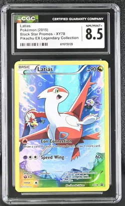 CGC 8.5 Latias 2015 Black Star Promos XY78 Pokemon Card - Image 1