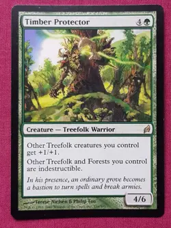 Magic The Gathering LORWYN TIMBER PROTECTOR green card MTG - Image 1