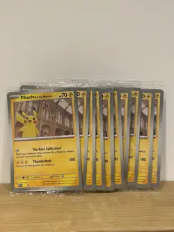 10x Pokemon Pikachu at the Museum Jumbo Pokemon Card - Sealed - Image 1