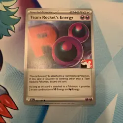 NM Team Rocket's Energy 182/182 Prize Pack Series 8 Promo Pokemon Card - Image 1