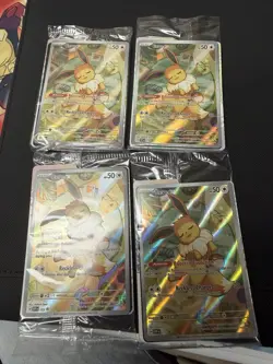 X4 Eevee 173 Sv: Scarlet & Violet Promo Cards Holo Sealed - Image 1