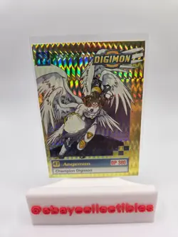1999 Digimon Angemon 33 of 34 Exclusive Preview Card Silver Prism Card LP - Image 1