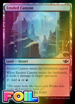 x1 Eroded Canyon OTJ MTG 256 FOIL COMMON M/NM 1x - Image 1