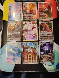 Pokemon TCG Scizor Blaziken Larvesta Mandibuzz Frosmoth Lot 9 Cards Holo Regular - Image 1