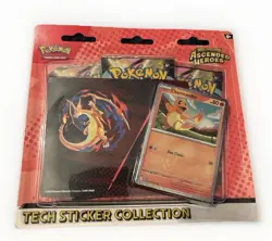 Pokemon Ascended Hero’s Tech Sticker Pack - Charmander Promo - Sealed - Image 1