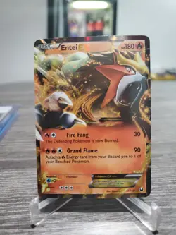 2012 Pokemon Entei EX 13/108 Ultra Rare Full Art Holo Dark Explorers Nm - Image 1