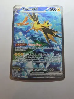 Zapdos ex 202/165 Pokemon TCG Scarlet & Violet 151 Special Illustration Rare NM - Image 1