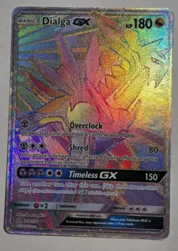 Pokemon Dialga GX Secret Rare Full Art Holo 164/156 Ultra Prism 180 HP - Image 2