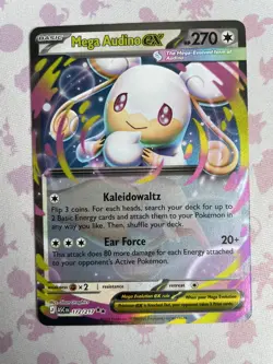 Pokemon TCG Ascended Heroes Mega Audino EX 172/217 Pack Fresh MINT CONDITION - Image 1