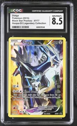 CGC 8.5 Dialga 2015 Black Star Promos XY77 Pokemon Card - Image 1