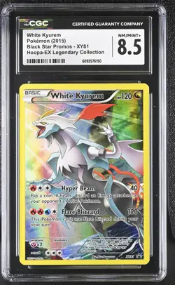 CGC 8.5 White Kyurem 2015 Black Star Promos XY81 Pokemon Card - Image 1