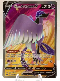 Pokemon Galarian Articuno V 169/198 Chilling Reign Sword & Shield FULL ART - Image 2