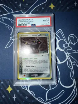 Pokemon TCG Umbreon (Delta) EX Delta Species 17/113 Holo Holo Rare PSA 8 - Image 1