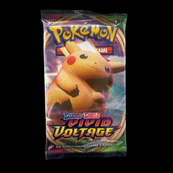 Pokemon TCG Sword & Shield Vivid Voltage Booster Pack Factory Sealed Pikachu Art - Image 1