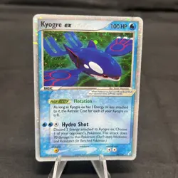 Kyogre ex 95/100 EX Crystal Guardians Ultra Rare Holo Pokemon - Image 1