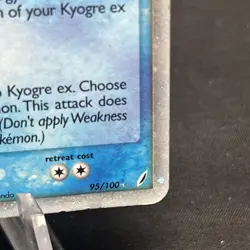 Kyogre ex 95/100 EX Crystal Guardians Ultra Rare Holo Pokemon - Image 5