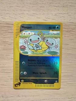 Pokemon TCG: Wooper Aquapolis #117/147 Reverse Holo Foil E-Reader - Image 1