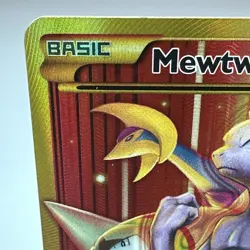 2015 Pokemon TCG Mewtwo EX Secret Full Art 164/162 Breakthrough Holo Excellent! - Image 3